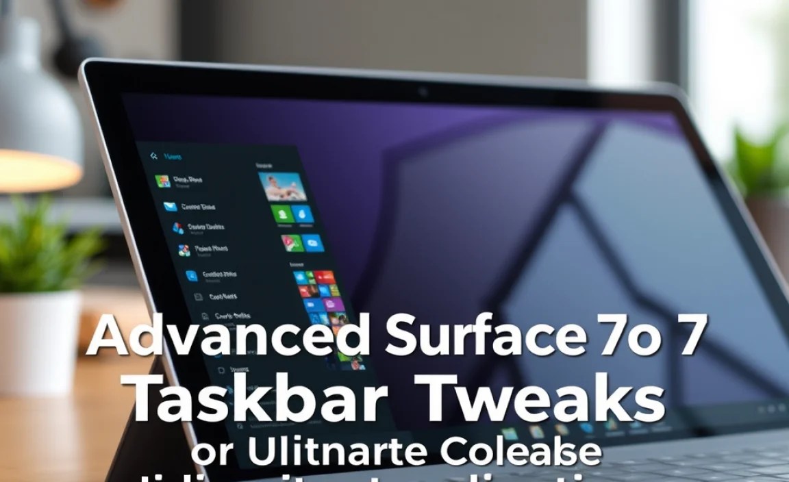 Advanced Surface Pro 7 Taskbar Tweaks for Ultimate Customization