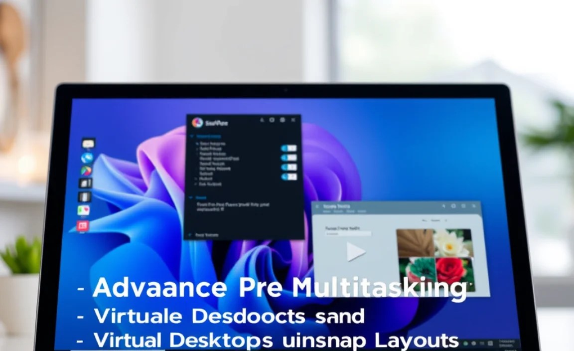 Advanced Surface Pro X Multitasking: Virtual Desktops and Snap Layouts