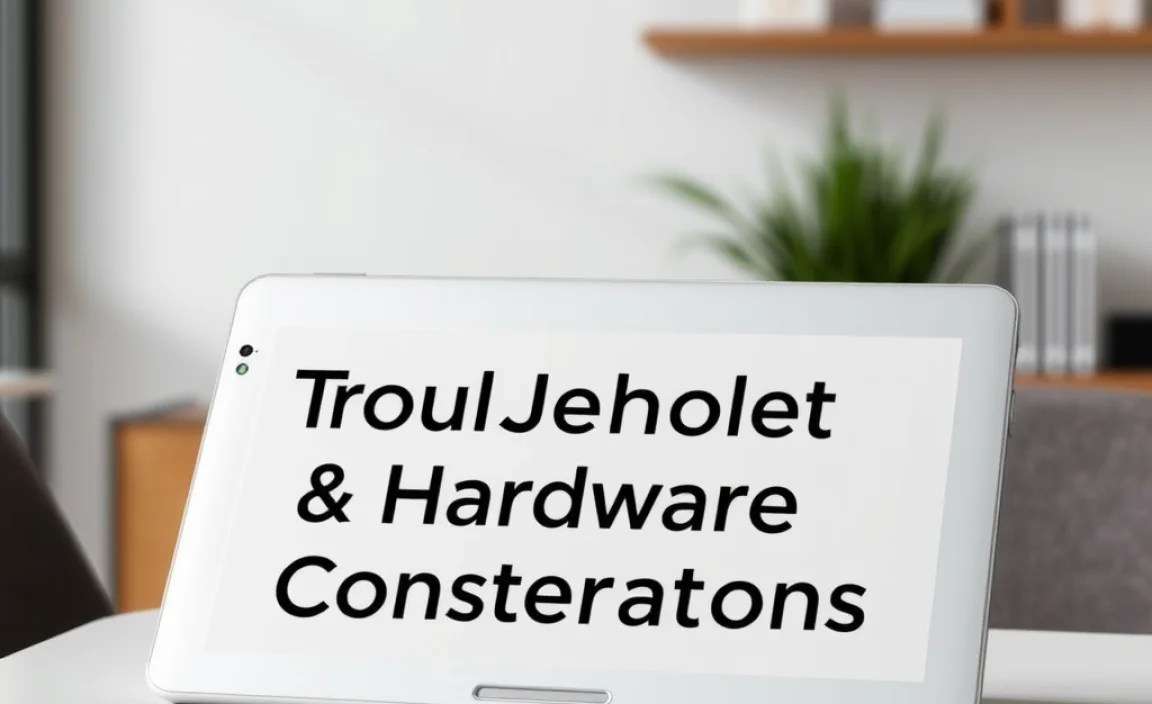 Advanced Troubleshooting &amp; Hardware Considerations