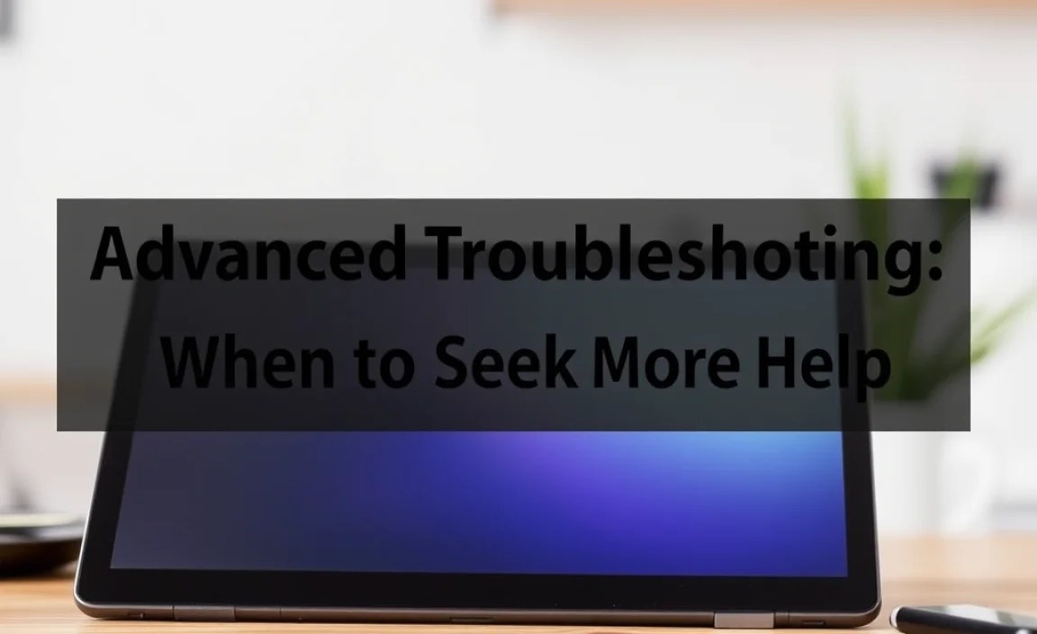 Advanced Troubleshooting: When to Seek More Help