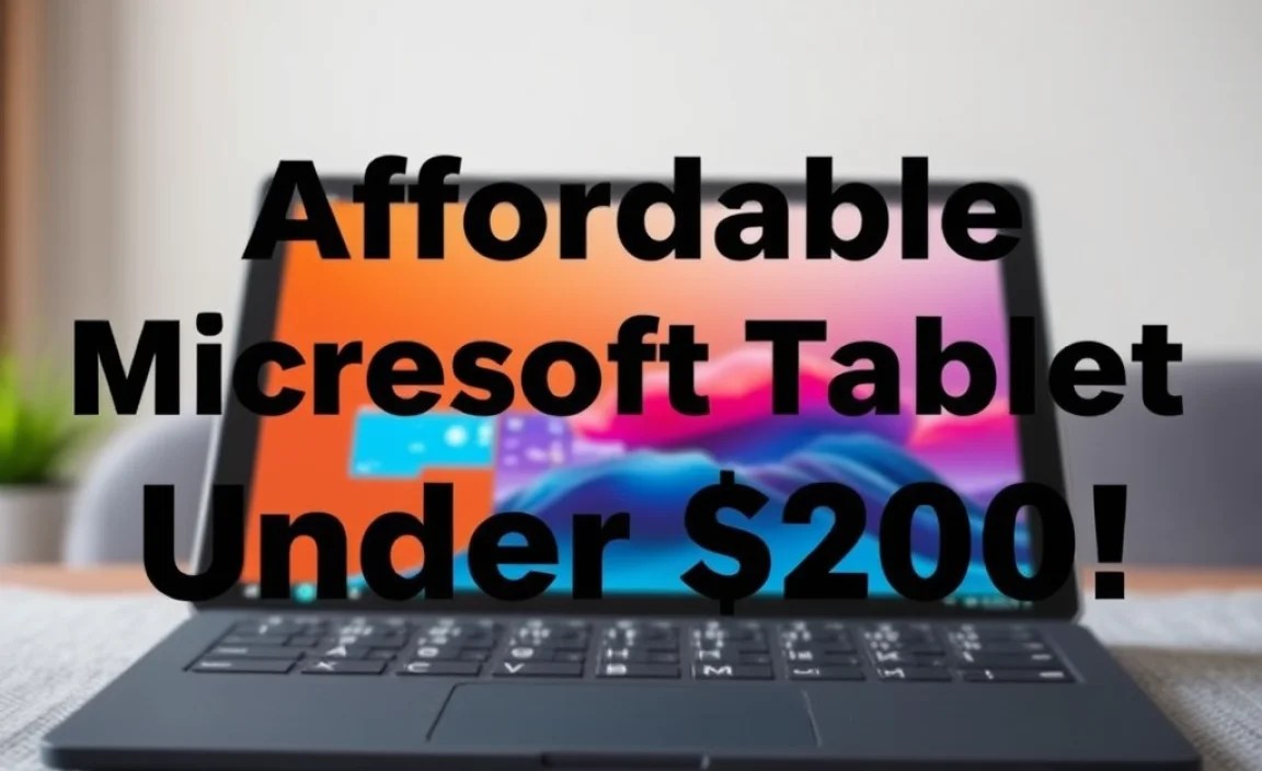 Affordable Microsoft Surface Tablet Under $200 Deal!