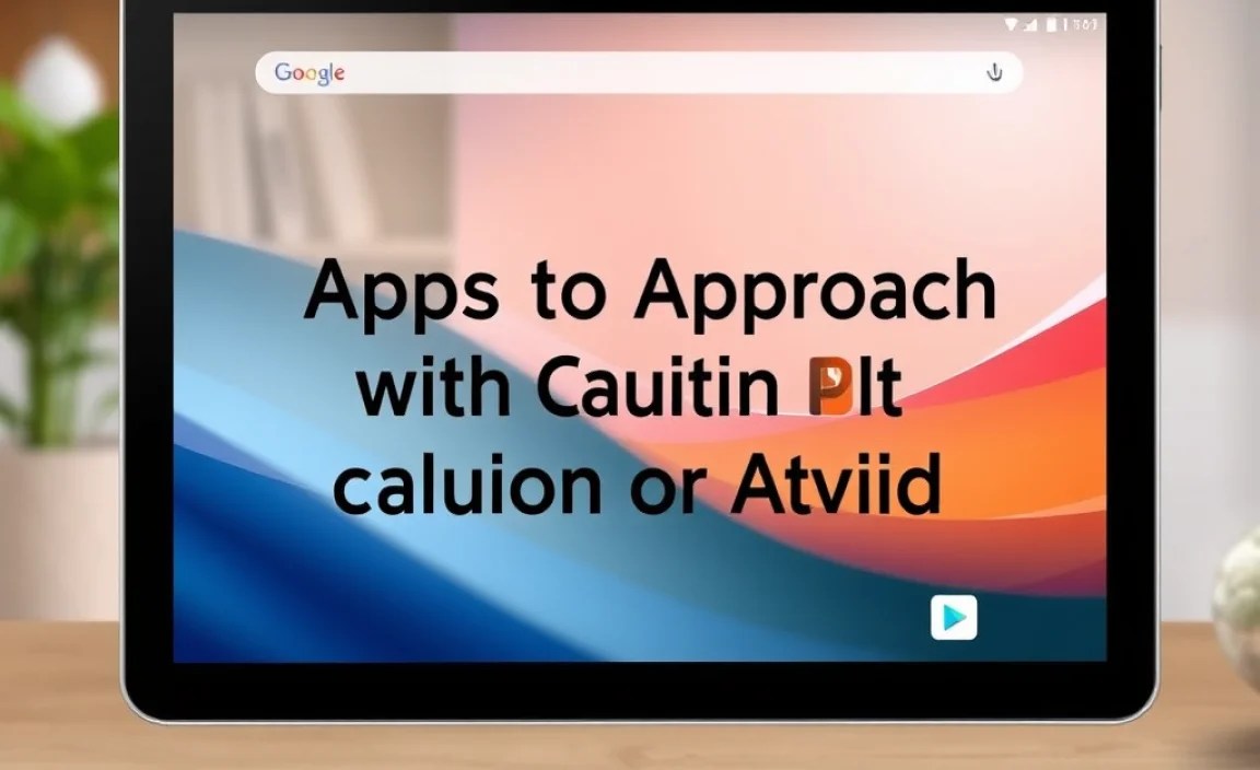 Apps to Approach with Caution or Avoid