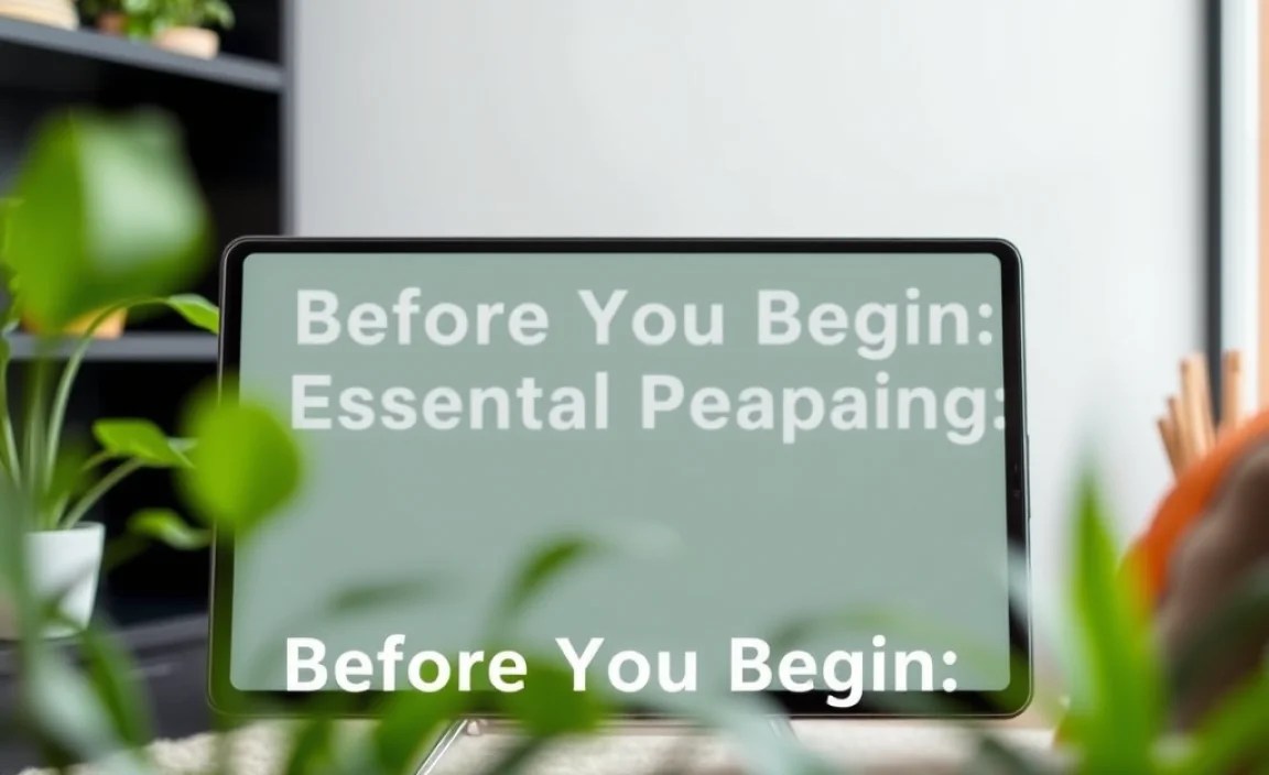 Before You Begin: Essential Preparations