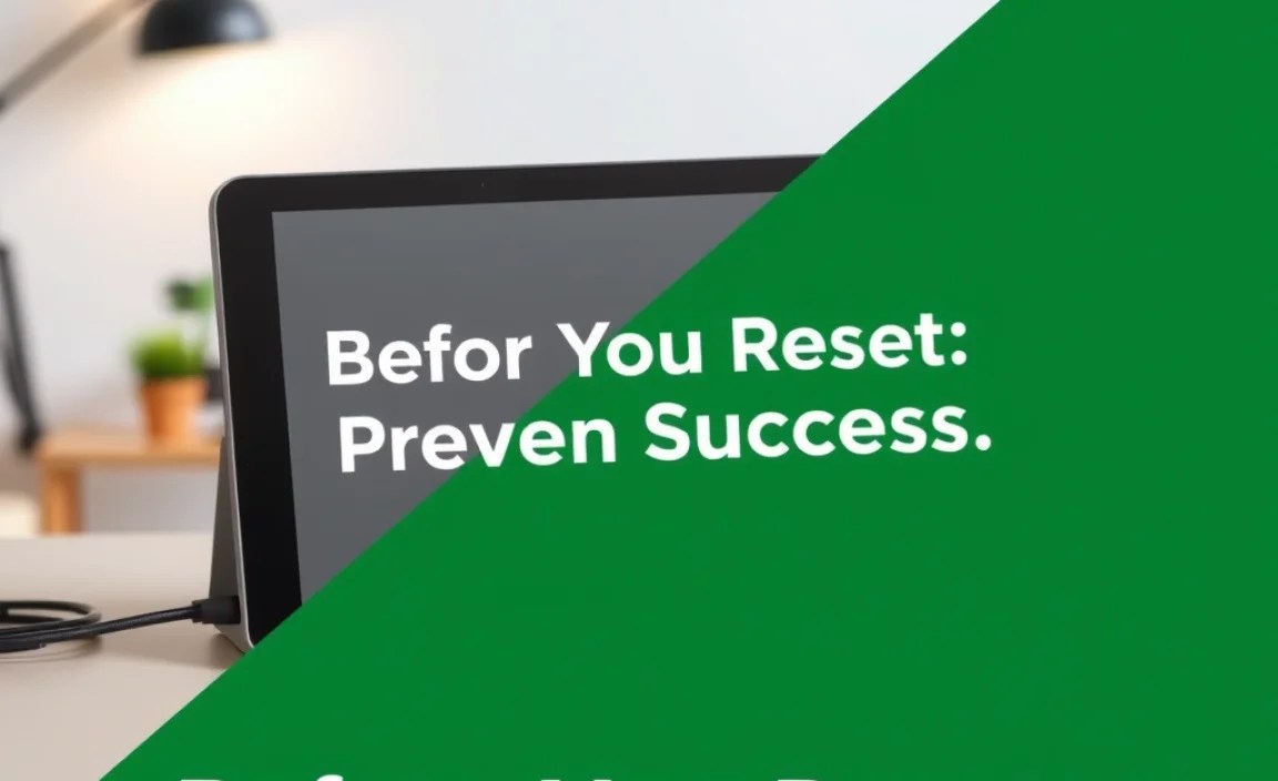 Before You Reset: Essential Preparations