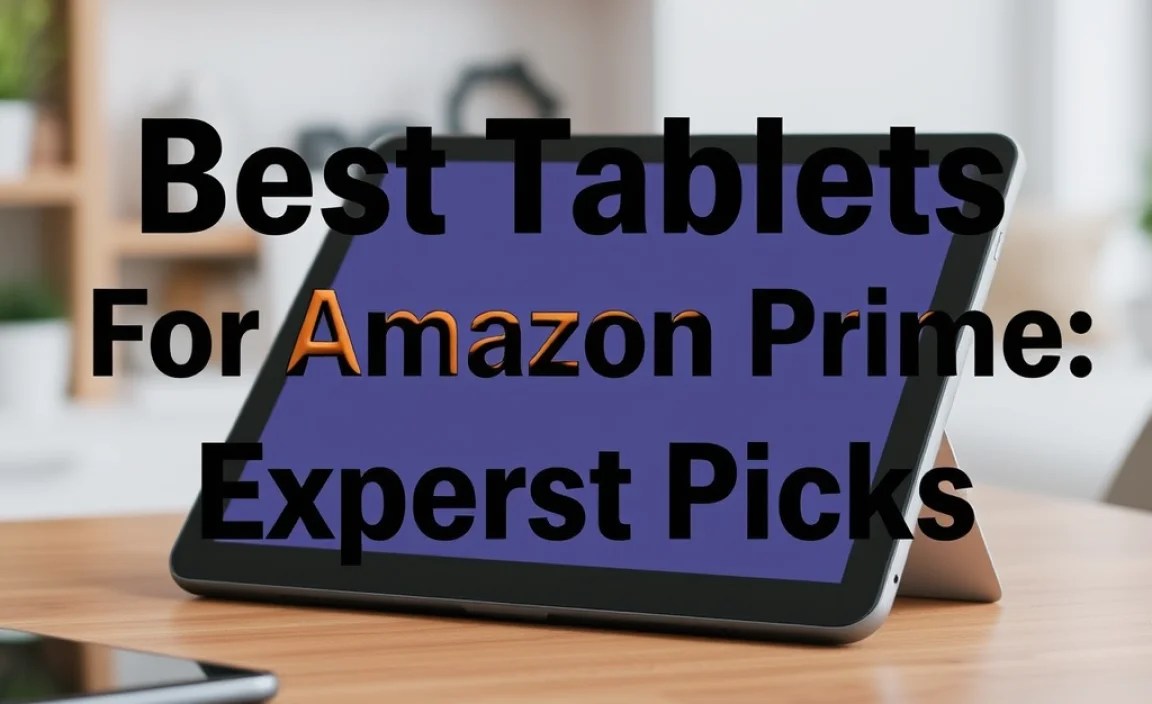 Best Tablets For Amazon Prime: Expert Picks