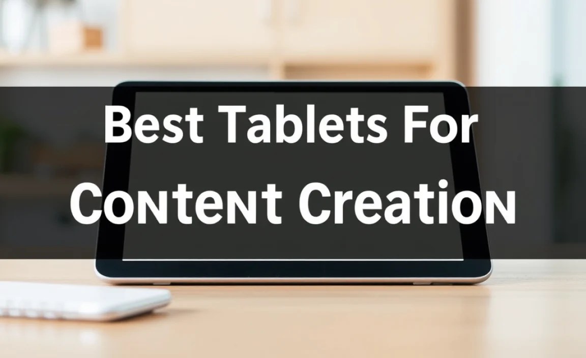 Best Tablets For Content Creation: Essential Beginner Guide