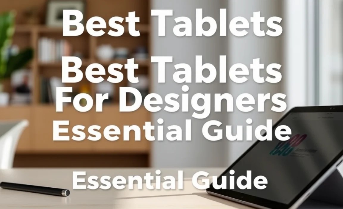 Best Tablets For Designers Comparison: Essential Guide