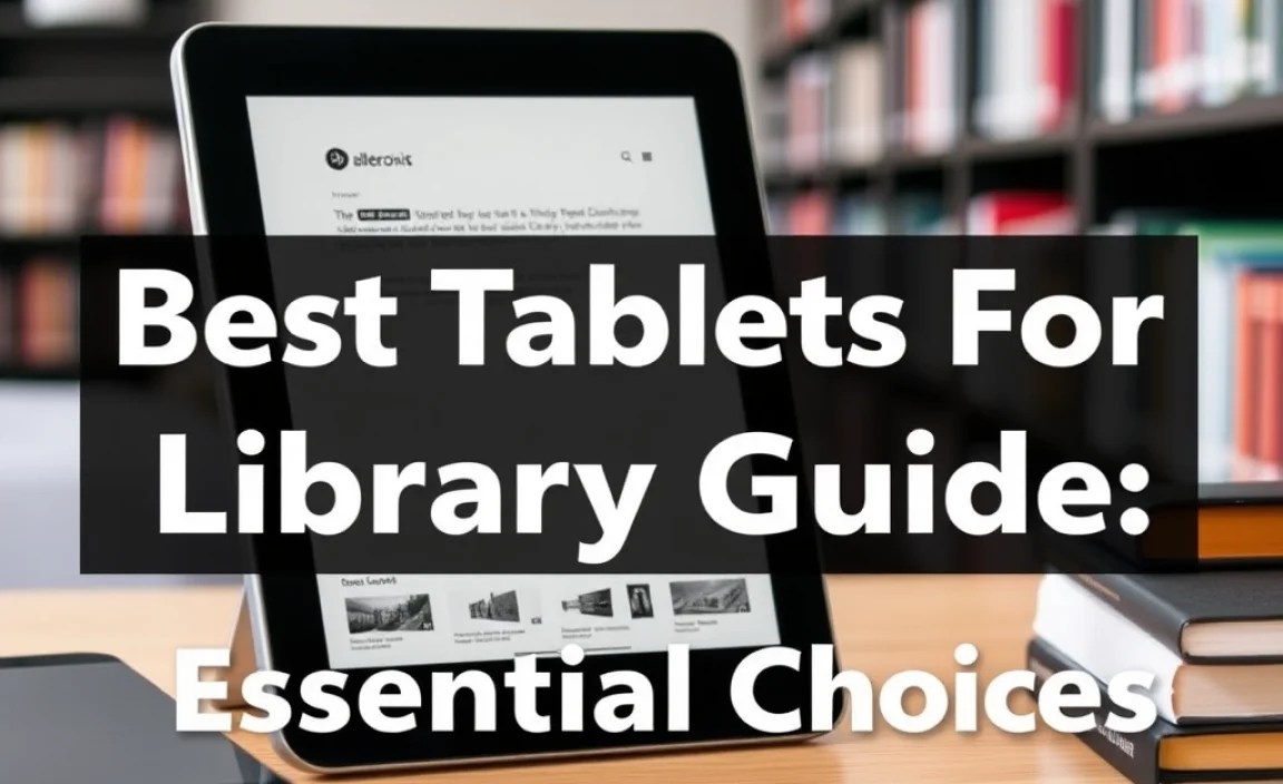 Best Tablets For Library Guide: Essential Choices