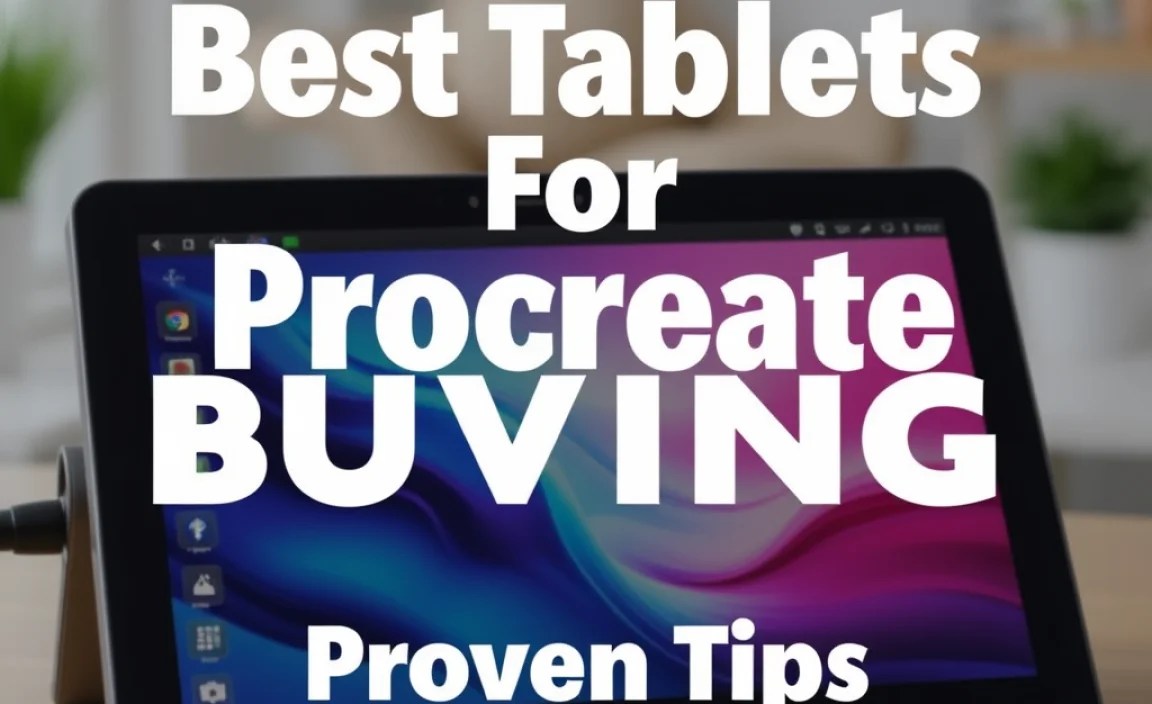 Best Tablets For Procreate Buying: Proven Tips