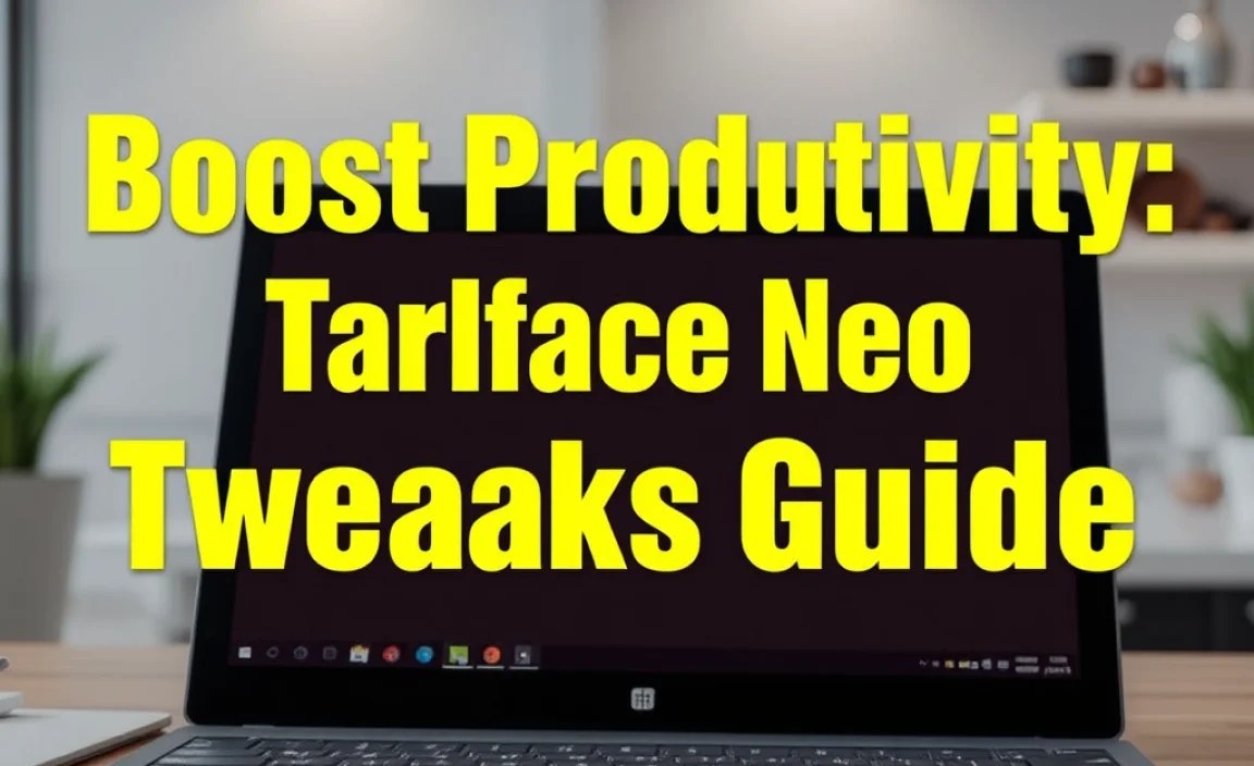 Boost Productivity: Surface Neo Taskbar Tweaks Guide