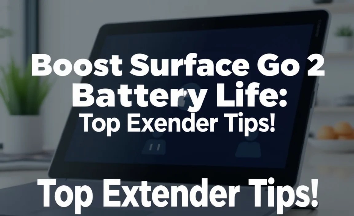 Boost Surface Go 2 Battery Life: Top Extender Tips!