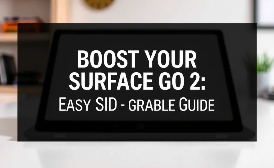 Boost Your Surface Go 2: Easy SSD Upgrade Guide