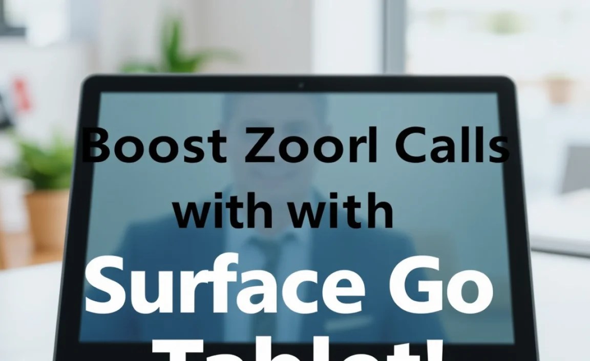 Boost Zoom Calls with Surface Go 2 Tablet!