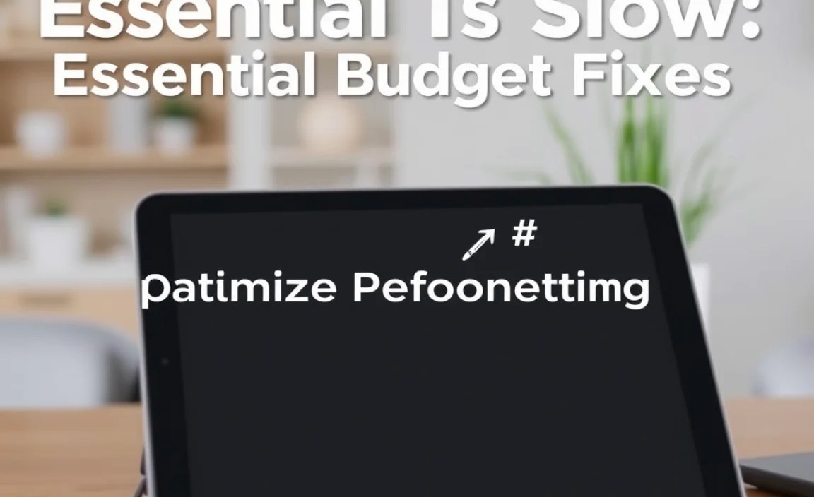 Budget Fix #2: Optimize Performance Settings