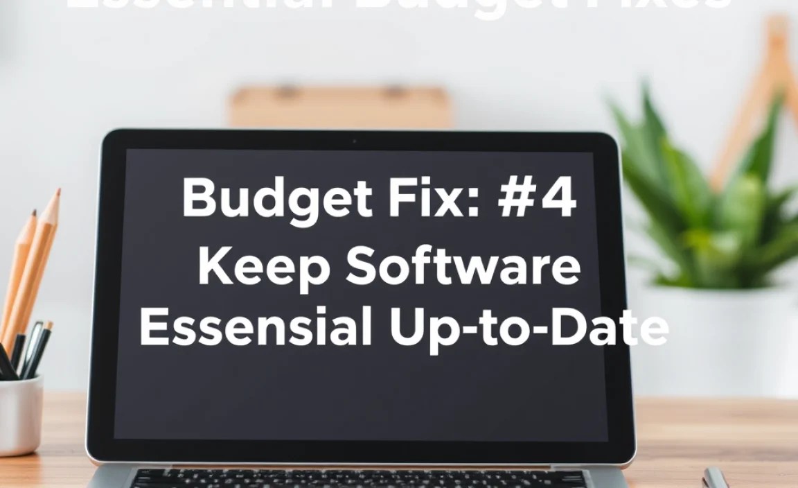 Budget Fix #4: Keep Software Up-to-Date
