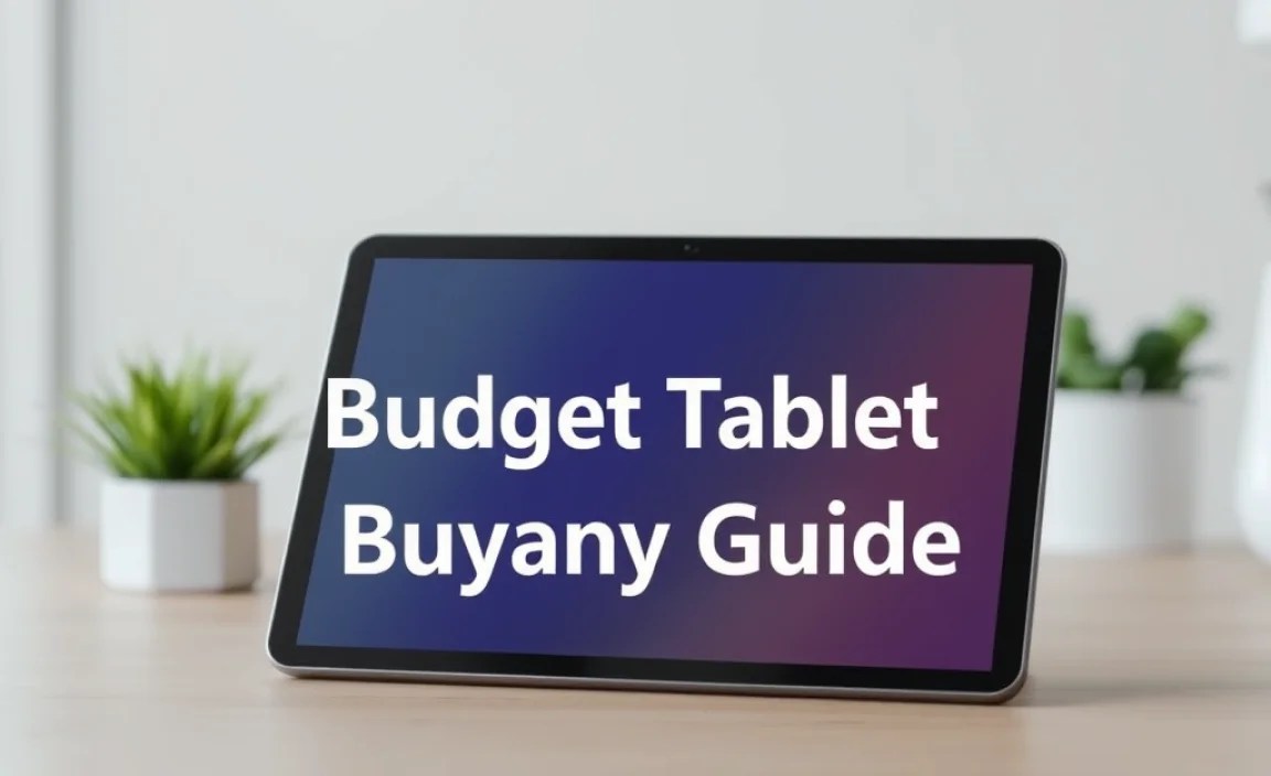 Budget Tablet Buying Guide
