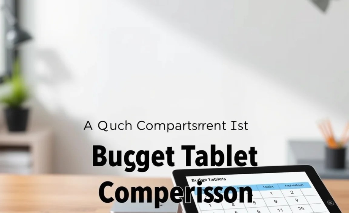 Budget Tablets for School: A Quick Comparison Table