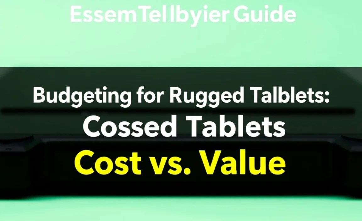 Budgeting for Rugged Tablets: Cost vs. Value