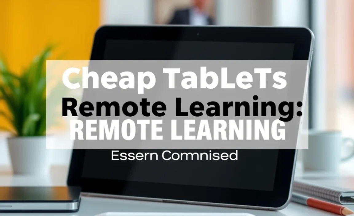 Cheap Tablets For Remote Learning: Essential Comparison