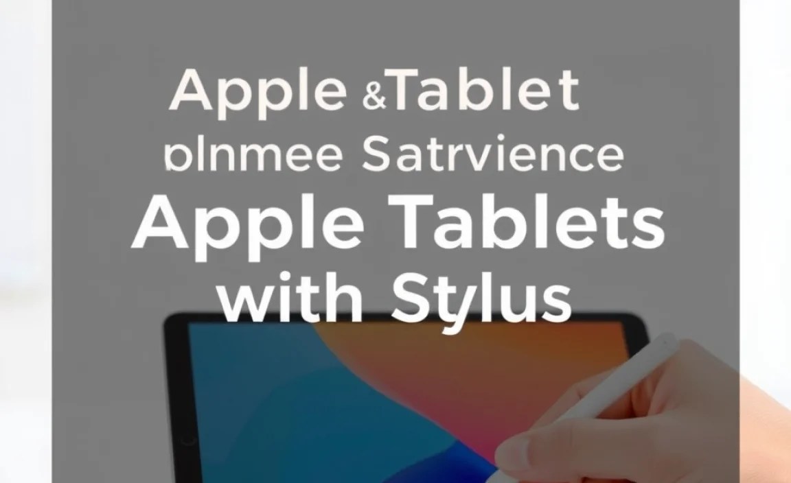 Comparing Apple Tablets with Stylus