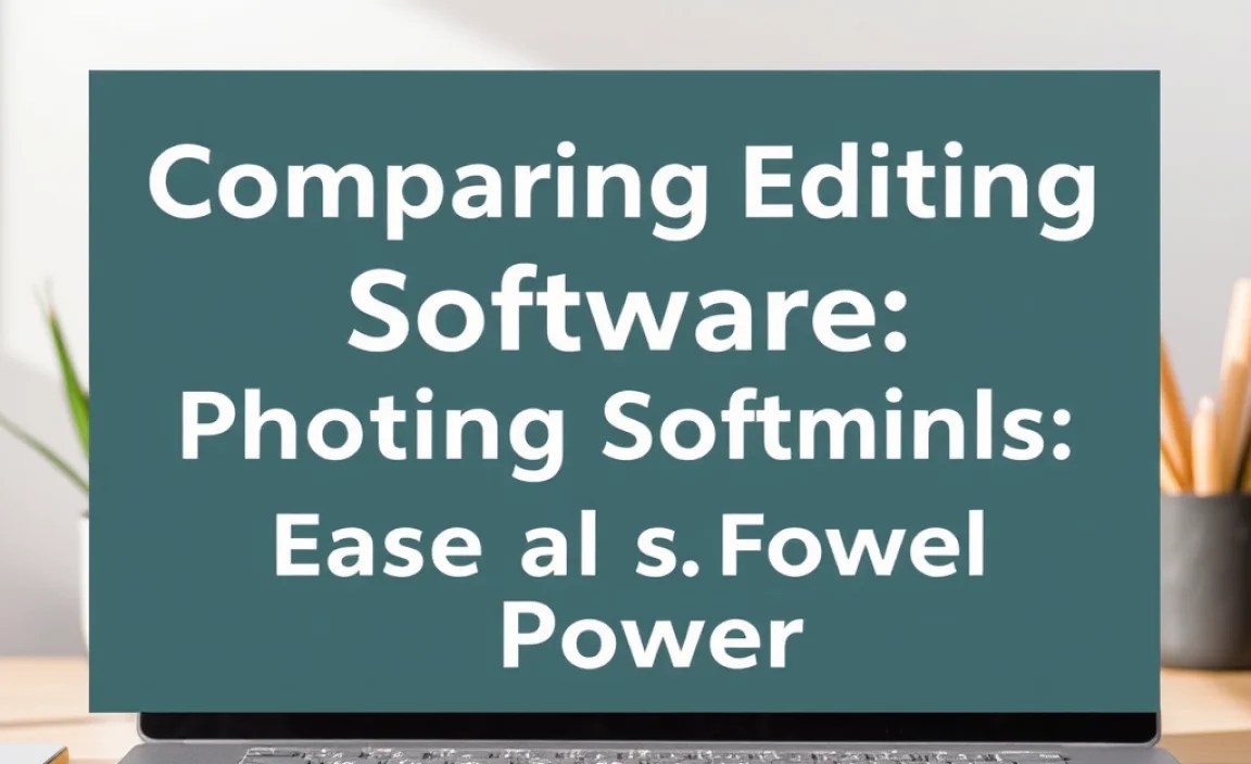 Comparing Editing Software: Ease of Use vs. Power