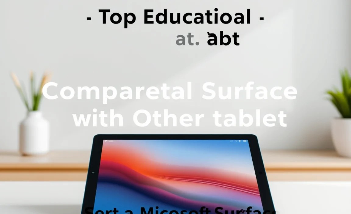 Comparing Microsoft Surface with Other Tablets
