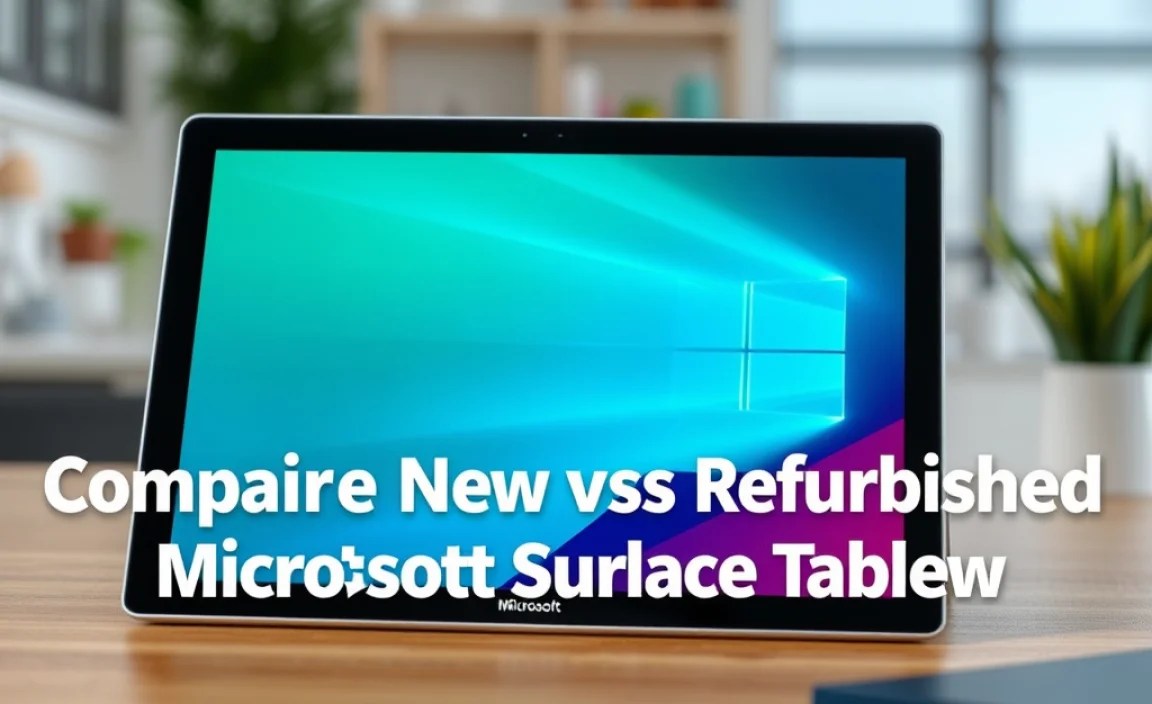 Comparing New vs. Refurbished Microsoft Surface Tablets