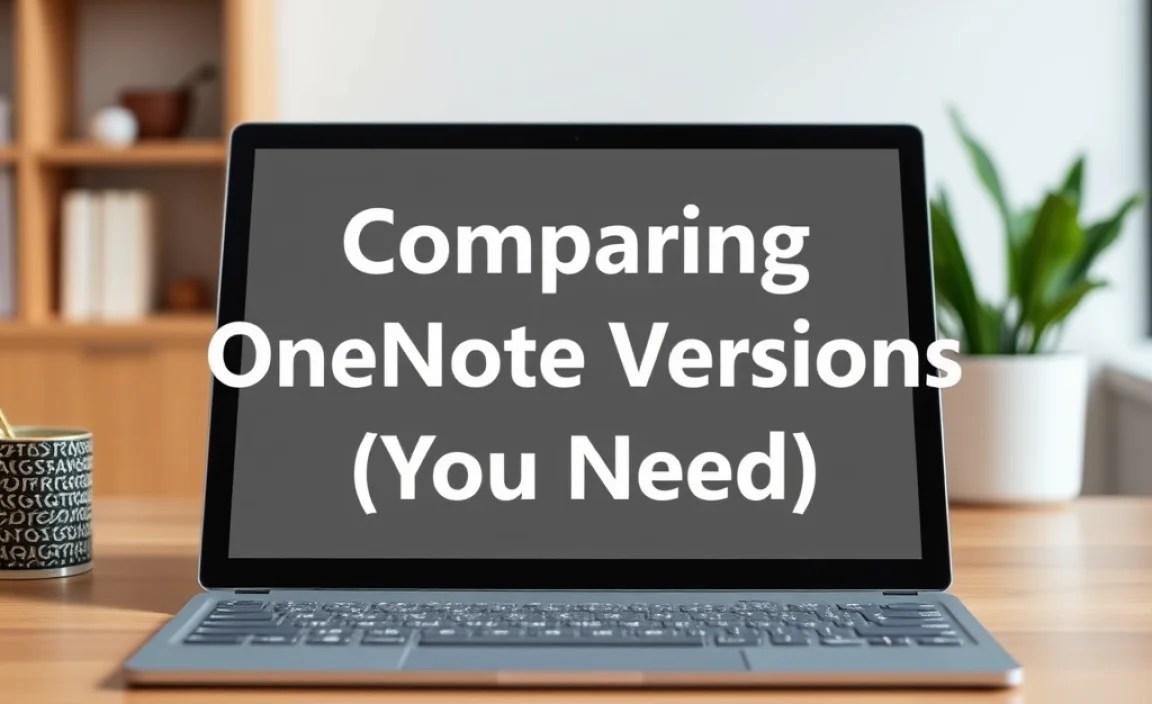 Comparing OneNote Versions (Briefly!)