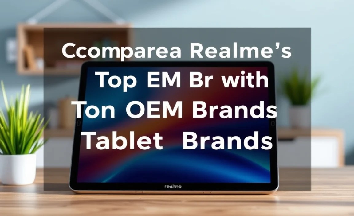Comparing Realme with Other Tablet Brands