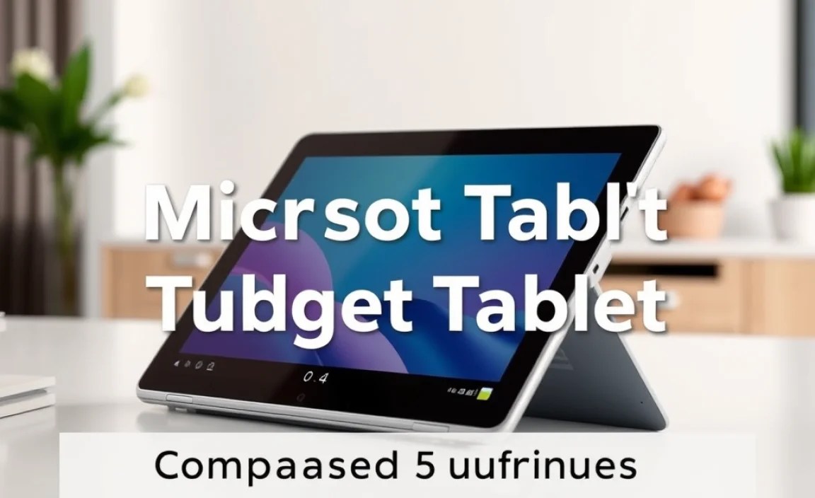 Comparing Surface Budget Tablet with Others