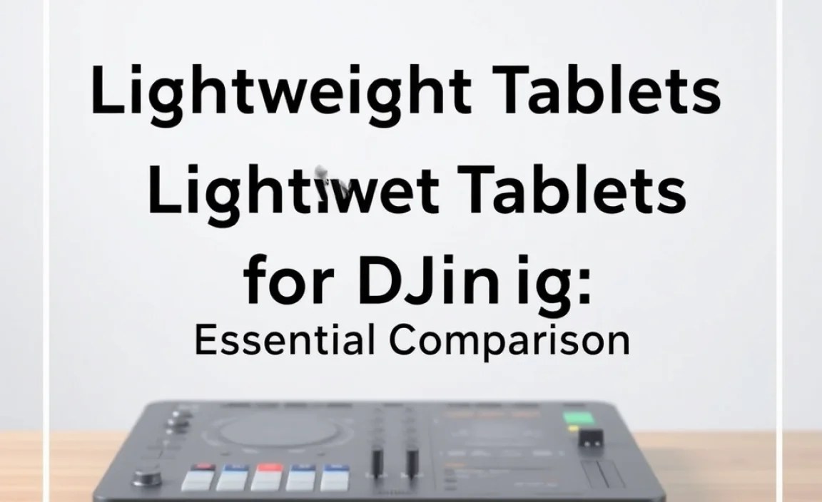 Comparing Tablet Specs for DJing