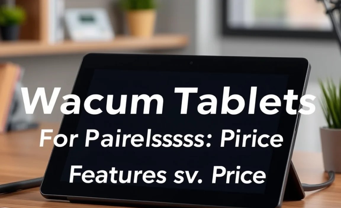 Comparing Wacom Tablets: Features vs. Price