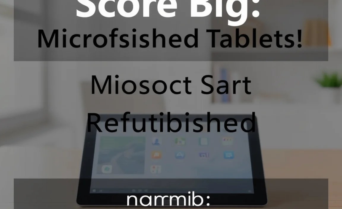 Comparison: New vs Refurbished Surface Tablets