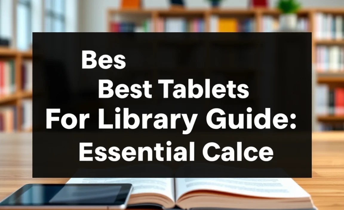 Comparison Table: Best Tablets for Library Guide