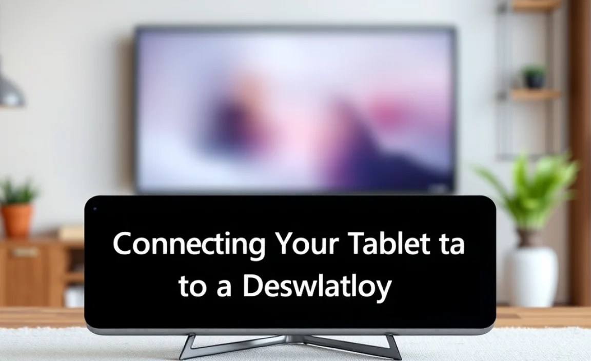 Connecting Your Tablet to a Display