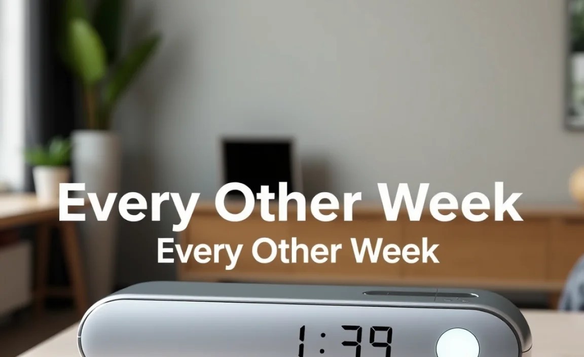 Customizing Alarm Intervals for Every Other Week