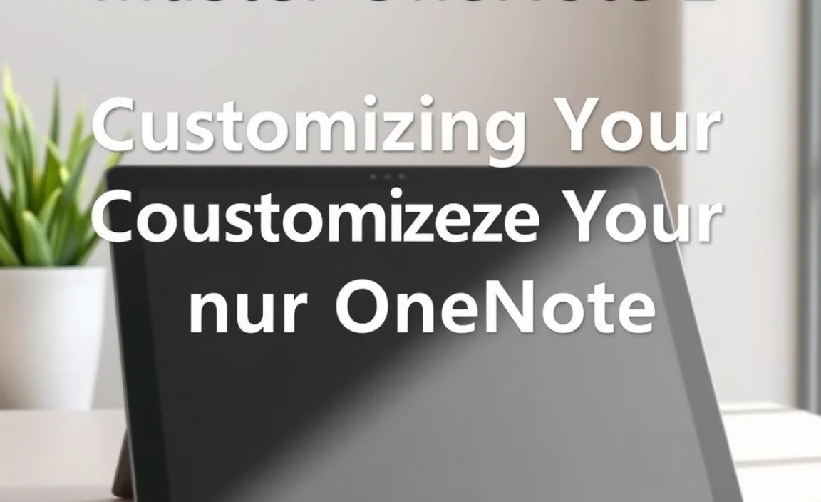 Customizing Your OneNote Experience