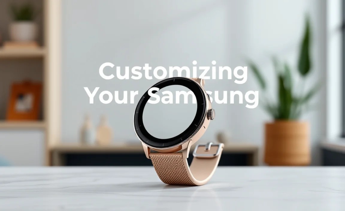 Customizing Your Samsung Smartwatch