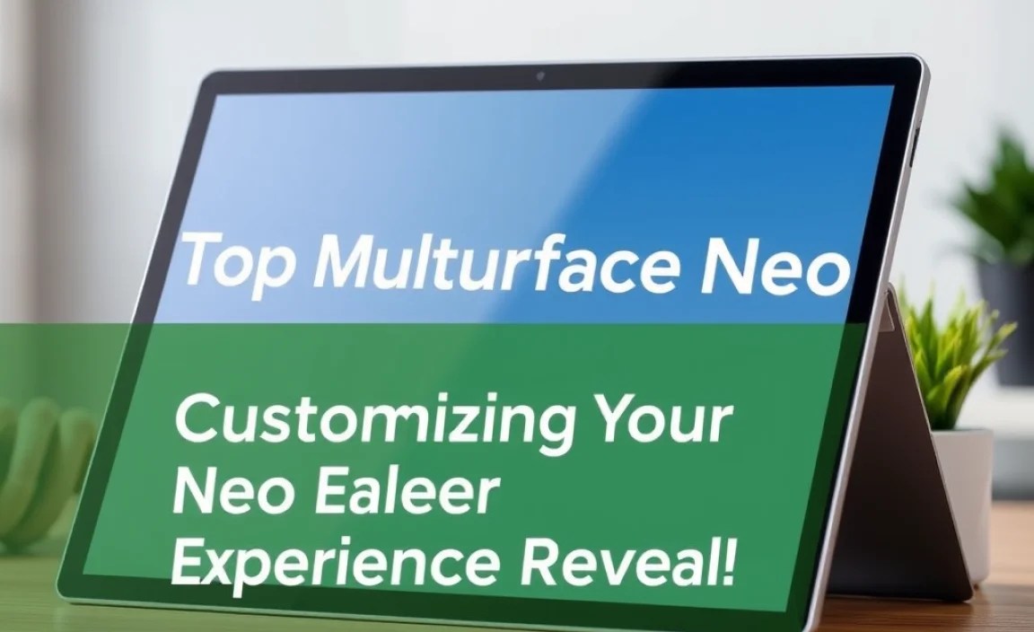 Customizing Your Surface Neo Experience