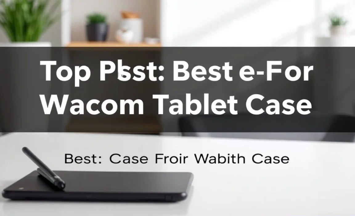 Customizing Your Wacom Tablet Case
