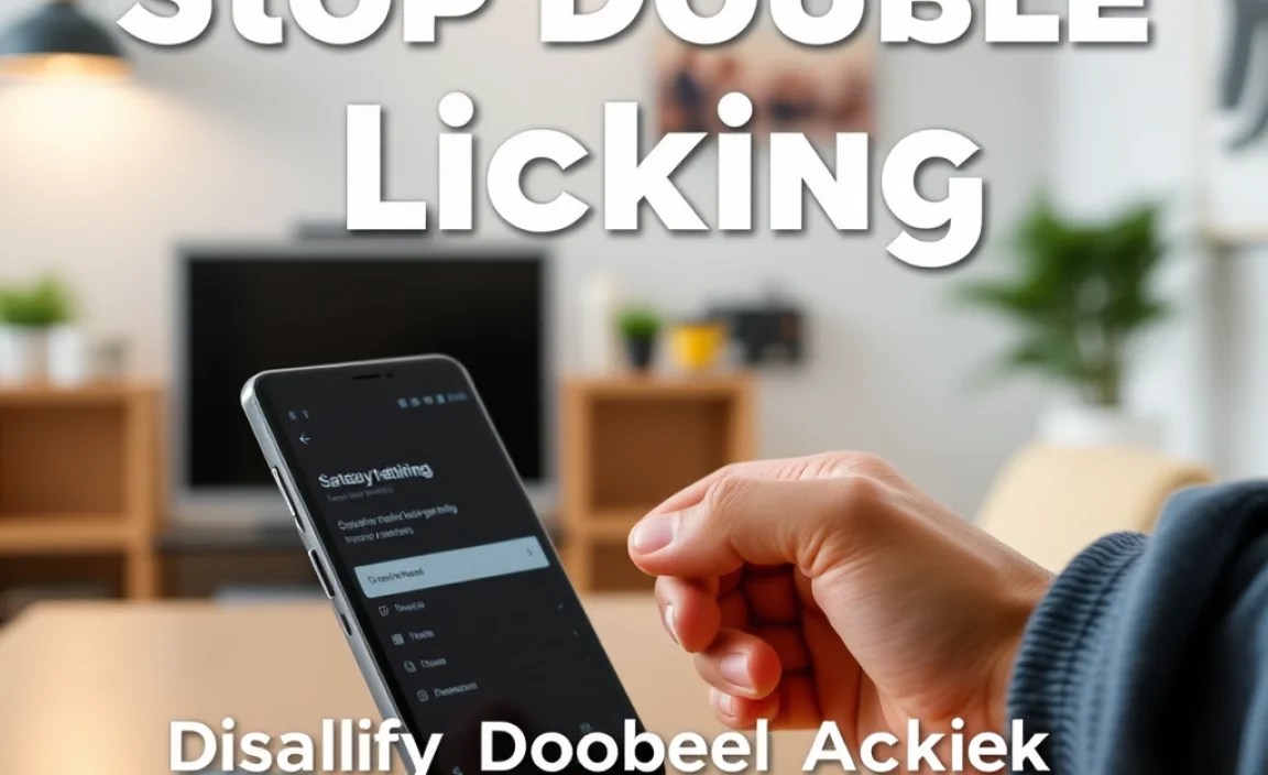 Disabling Double Click Access in Settings