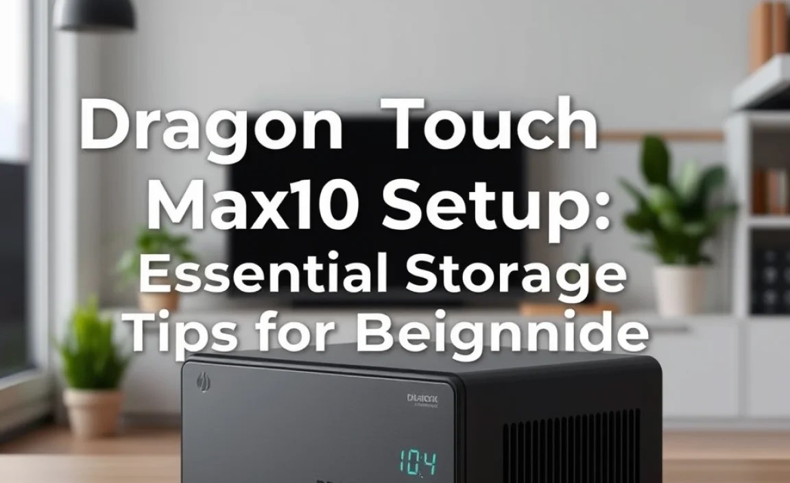 Dragon Touch Max10 Setup: Essential Storage Tips for Beginners