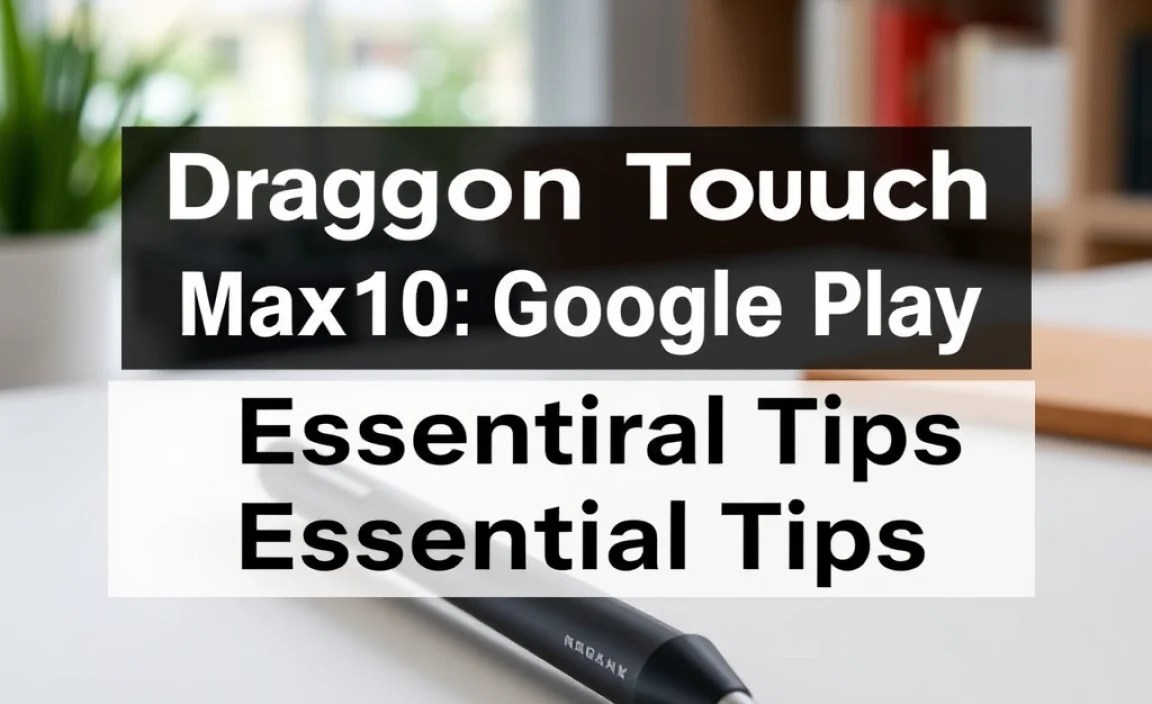 Dragon Touch Max10 Stylus Google Play: Essential Tips