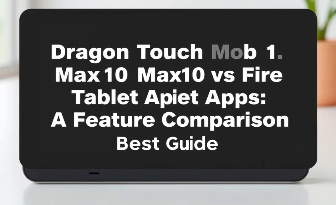 Dragon Touch Max10 Vs Fire Tablet Apps: A Feature Comparison