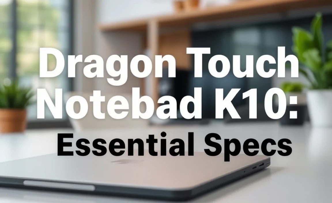 Dragon Touch Notepad K10: Essential Specs