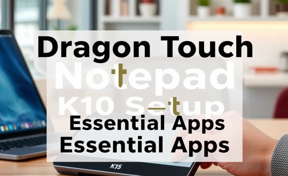 Dragon Touch Notepad K10 Setup: Essential Apps