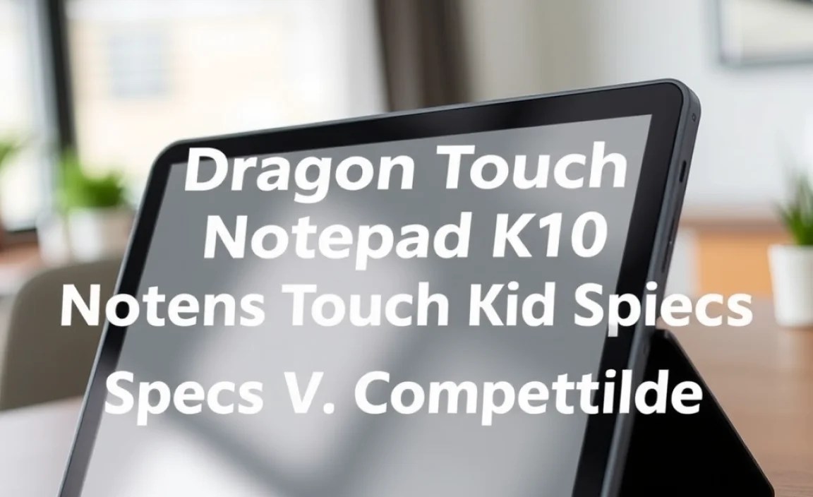 Dragon Touch Notepad K10 Tablet Specs Vs. Competition