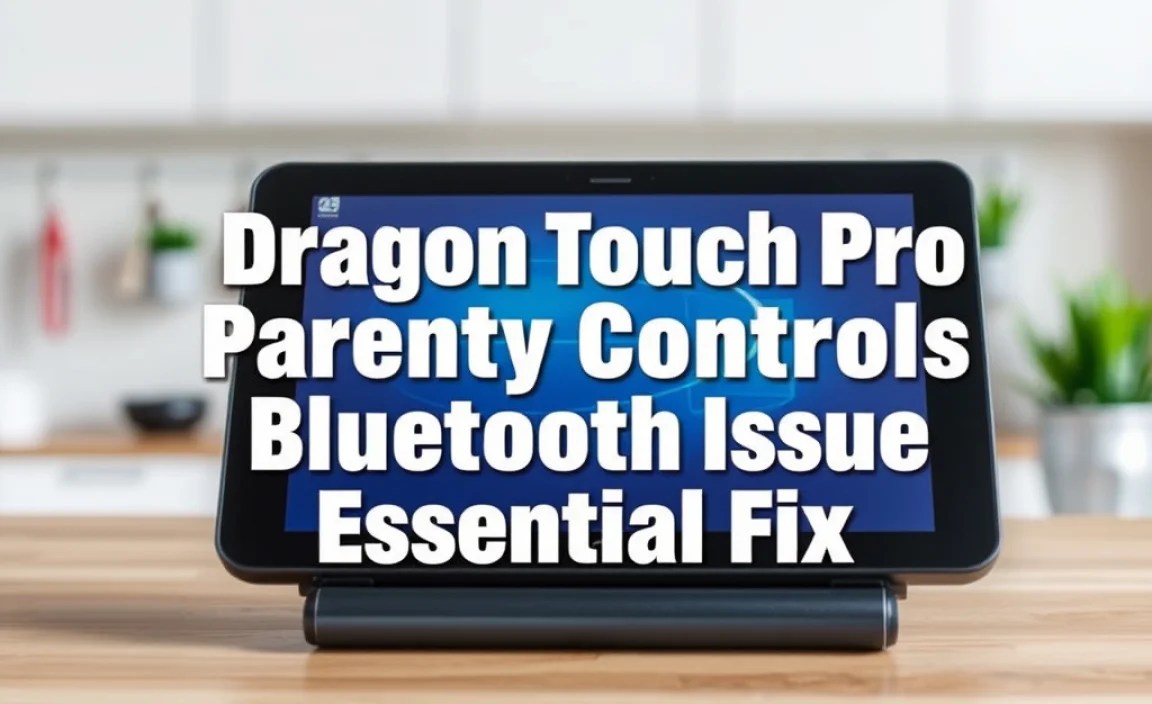 Dragon Touch Pro Tablet Parental Controls Bluetooth Issue: Essential Fix