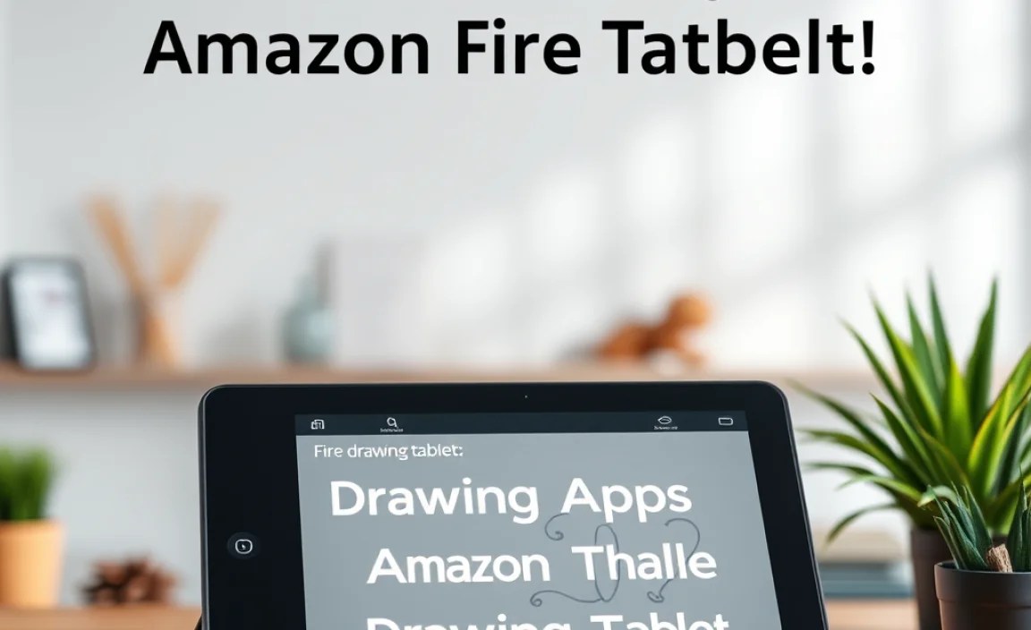 Drawing Apps on Amazon Fire Tablets