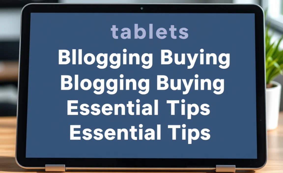 Essential Accessories for a Blogging Tablet